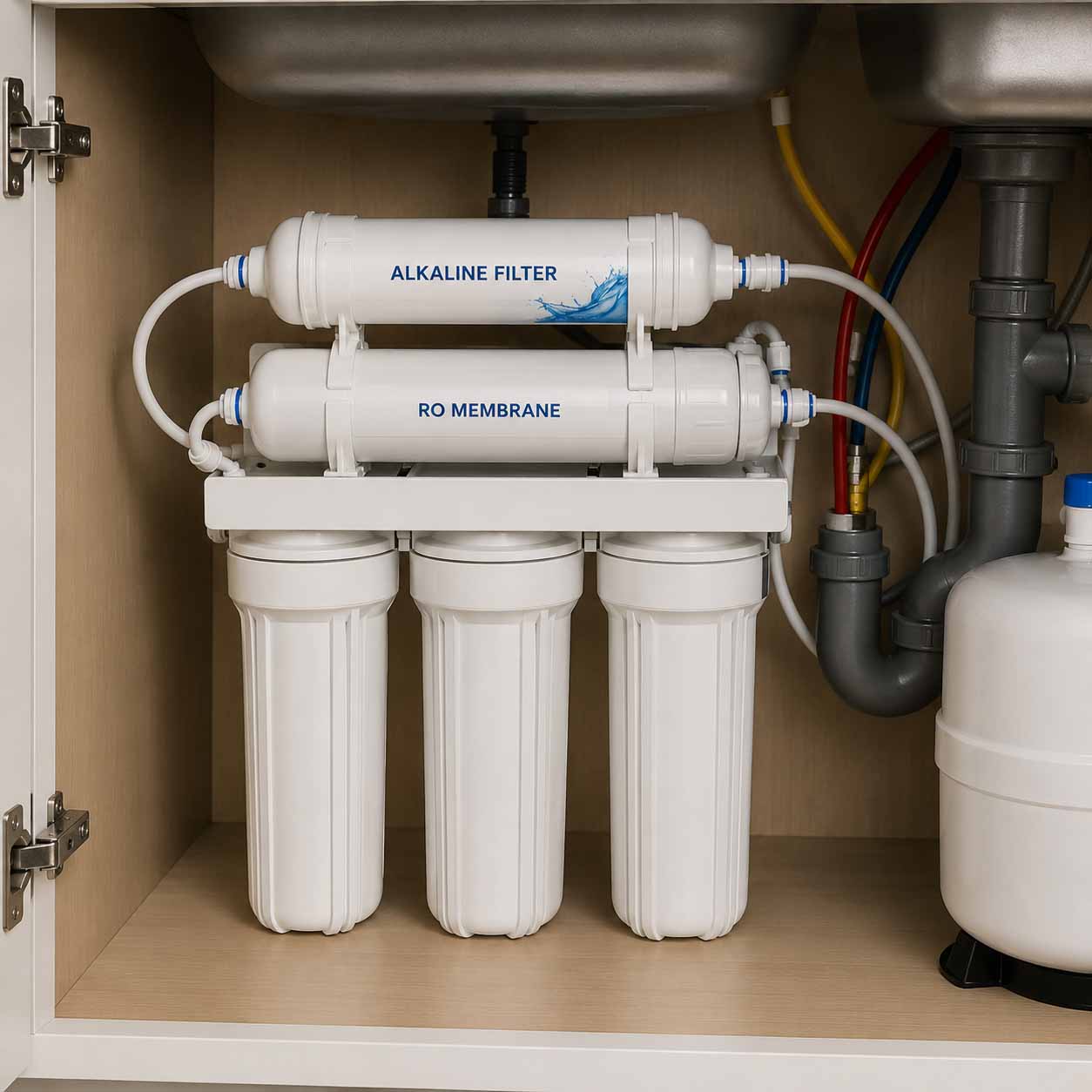 Alkaline water filter add-on for reverse osmosis systems from Just Water Treatment